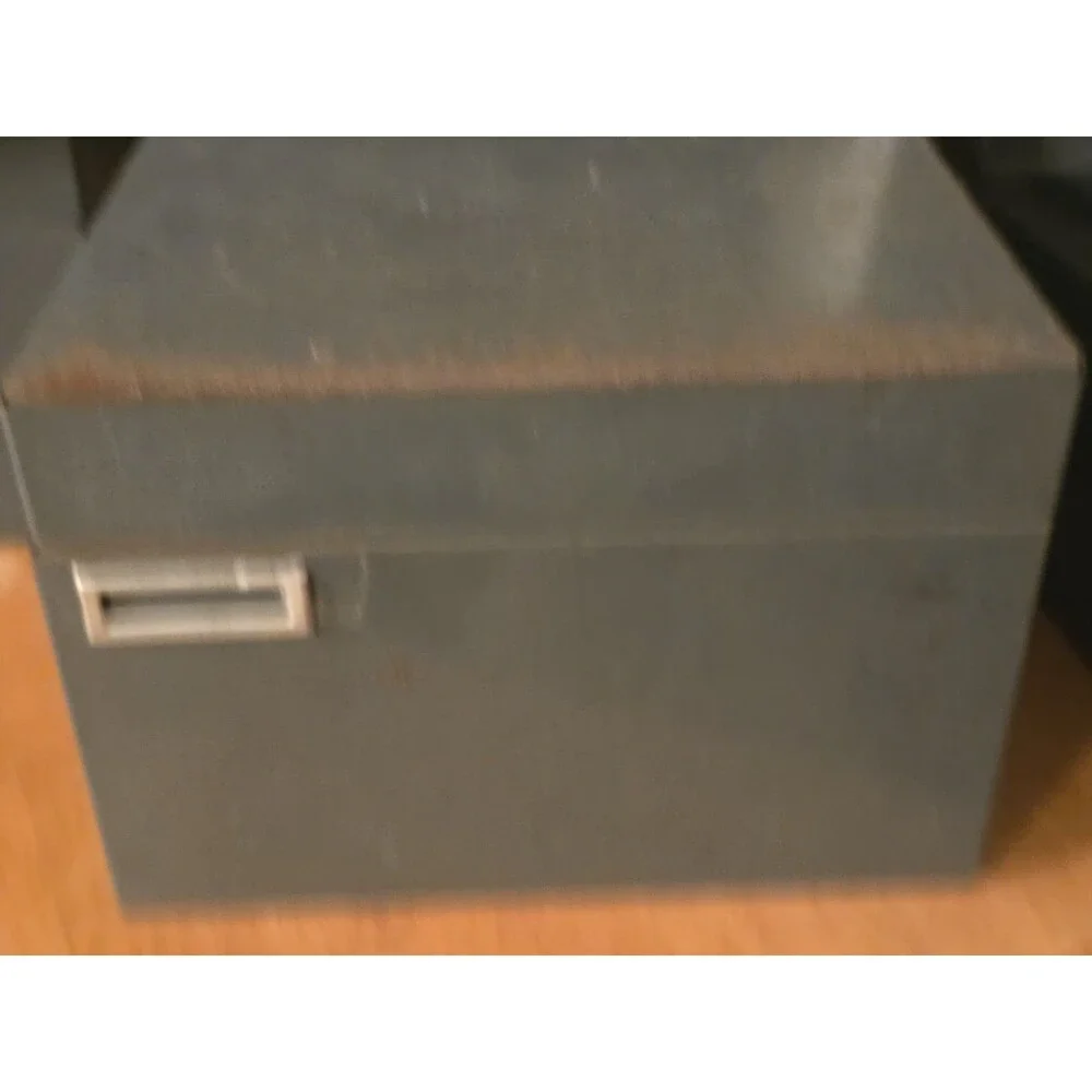 Vintage Steelmaster Industrial Metal Index Card File Box Gray Art Steel Co...